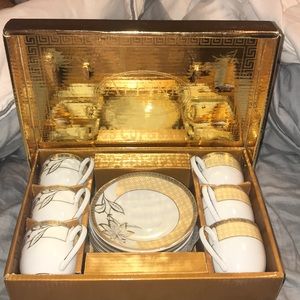 COPY - Porcelain 24 K Gold Tea set